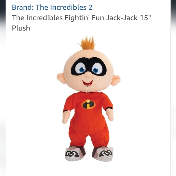 Vintage The Incredibles Fightin' Fun Jack-Jack 15" Electronic Plush - Picture 3 of 13